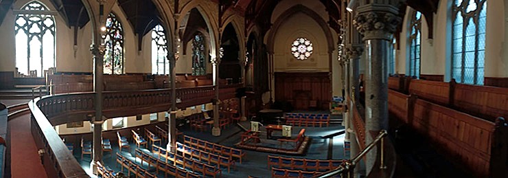 Interior of the Wesley Memorial Church