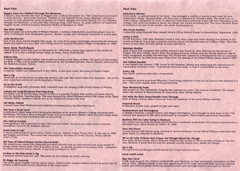 Magpie Lane - first concert programme, 3rd May 1993 (back) - click to view larger image